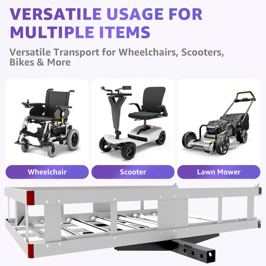 50 × 30 × 9in Aluminum Hitch Cargo Carrier Z860