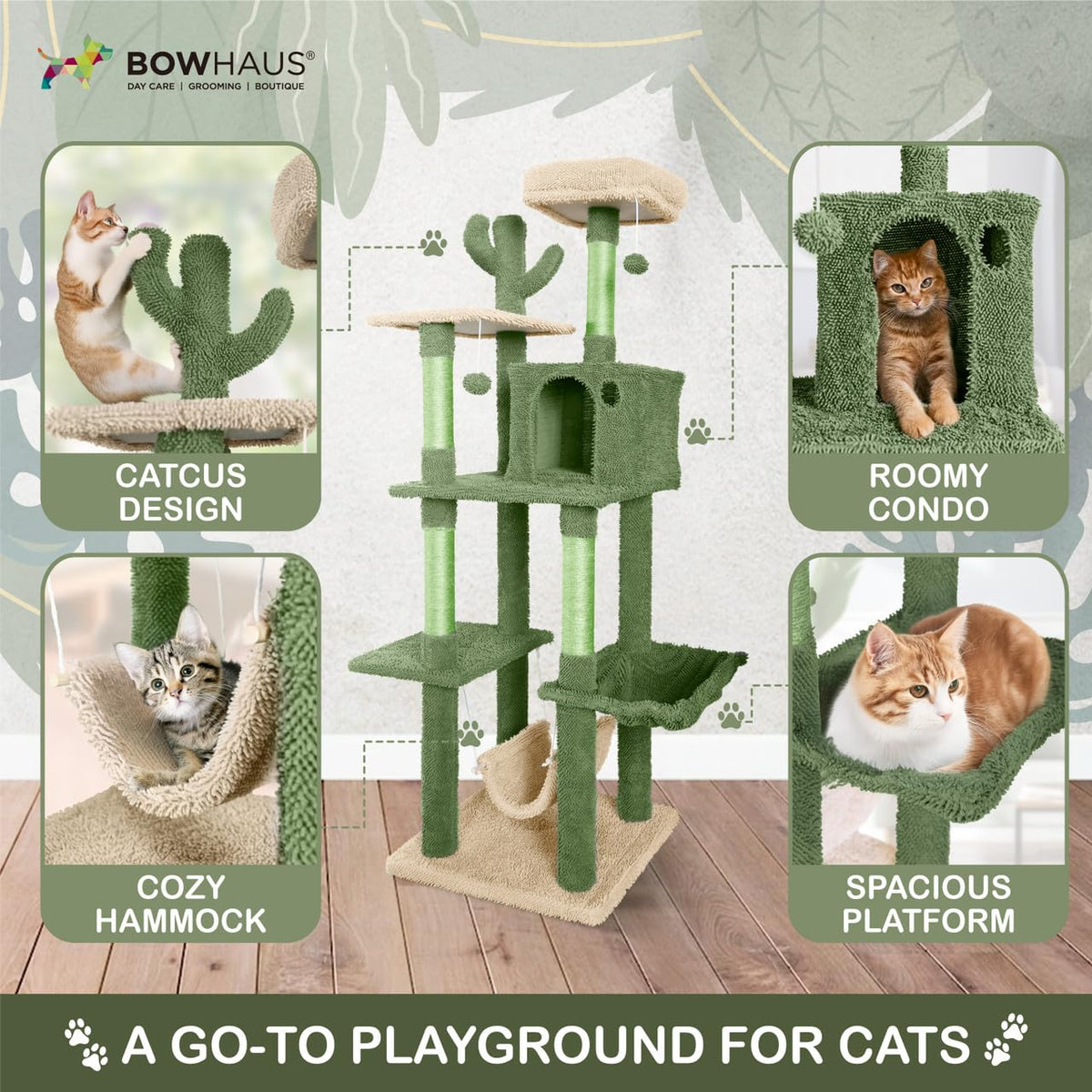 70-Inch Multi-Level Cat Tree with Plush Perch S1027
