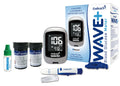 Bluetooth Blood Glucose Testing Kit with 100 Test Strips and Carrying Case V48176