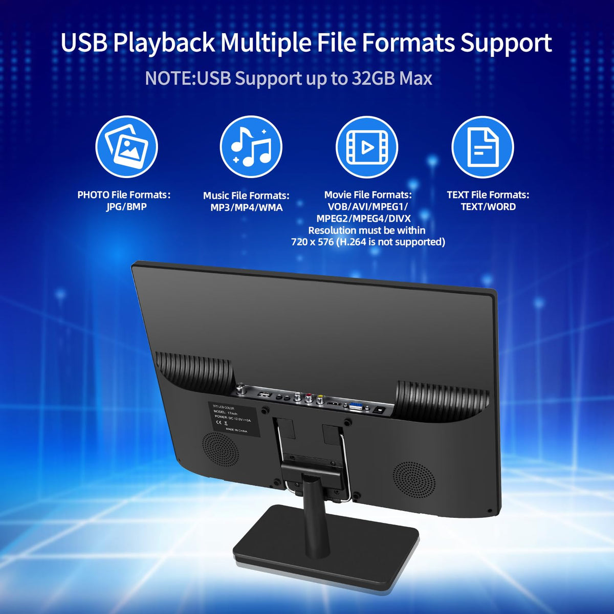 17 inch HD LED TV with Antenna I126