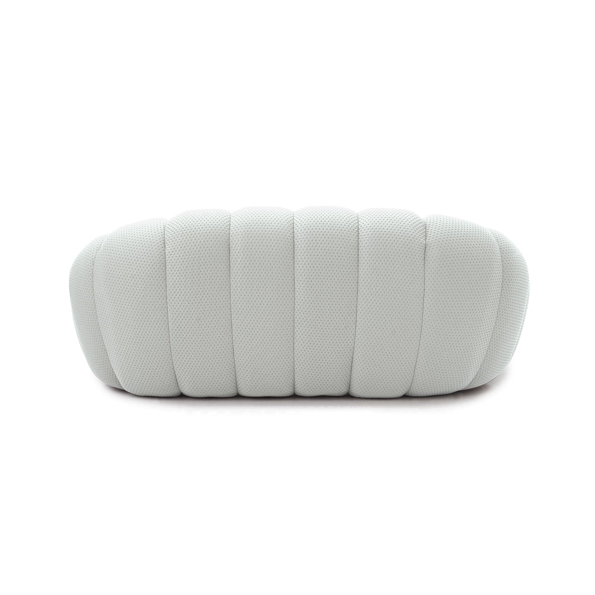 Light Grey Curved Upholstered Sofa E6508