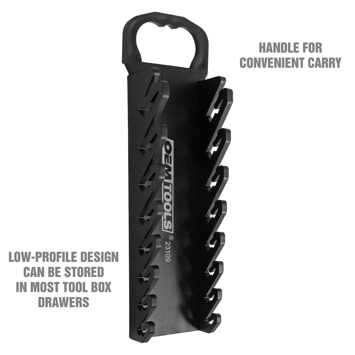 Black 10 Inches Wrench Organizer D279856