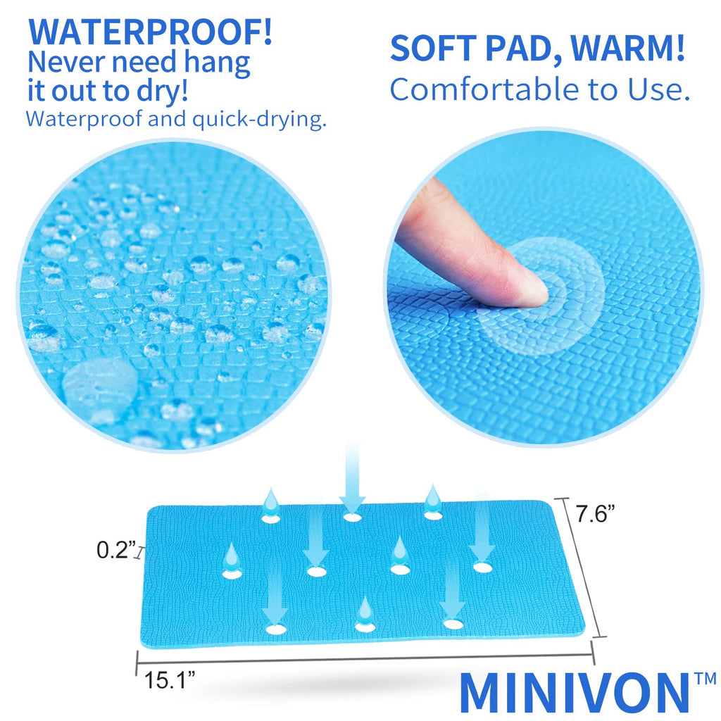 3 PCS Anti-Skid Shower Chair Mats with Adhesive Backing J1682