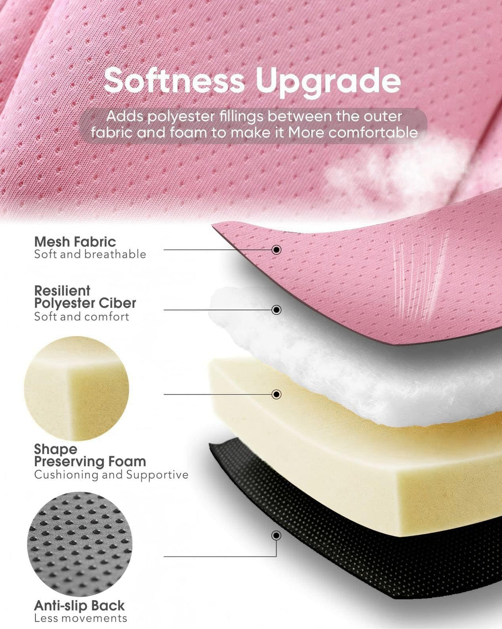 Pink Infant Car Seat Insert R17648