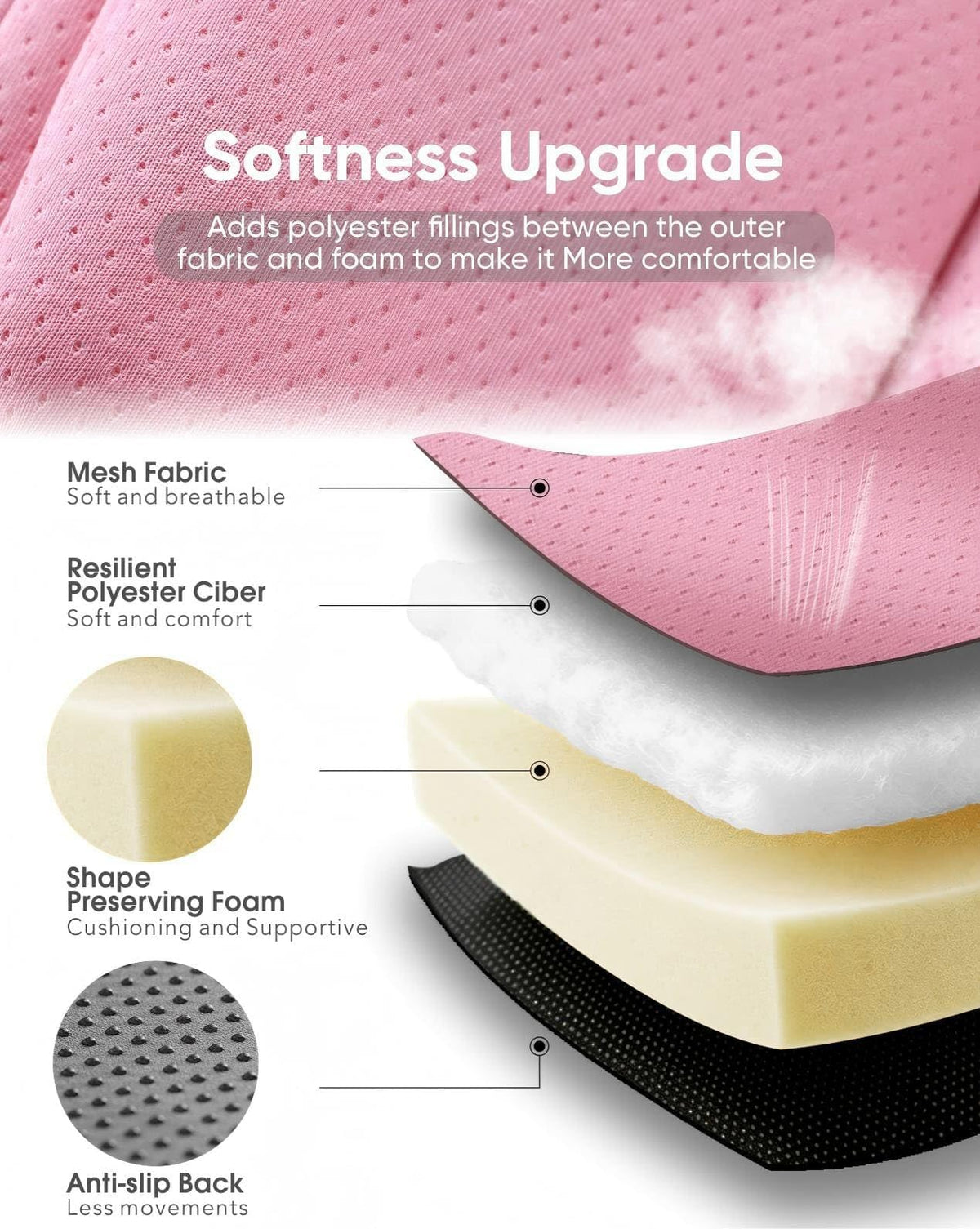 Pink Infant Car Seat Insert R17648
