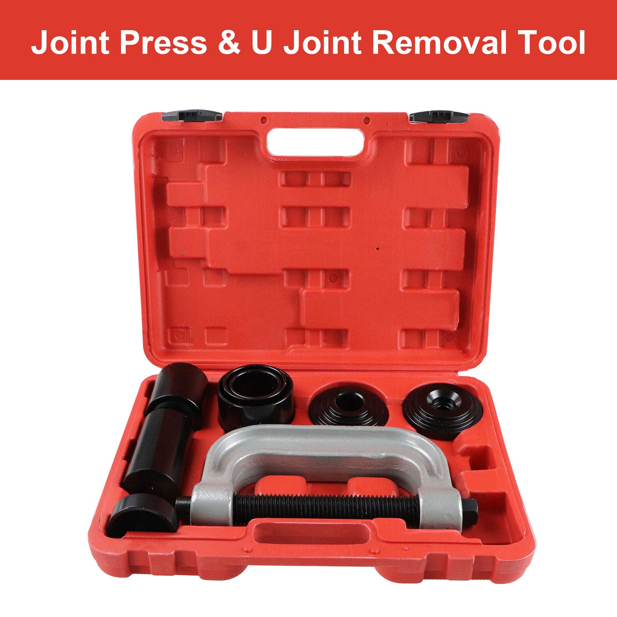 Heavy Duty Ball Joint Press & U Joint Removal Tool Kit with 4x4 Adapters N495