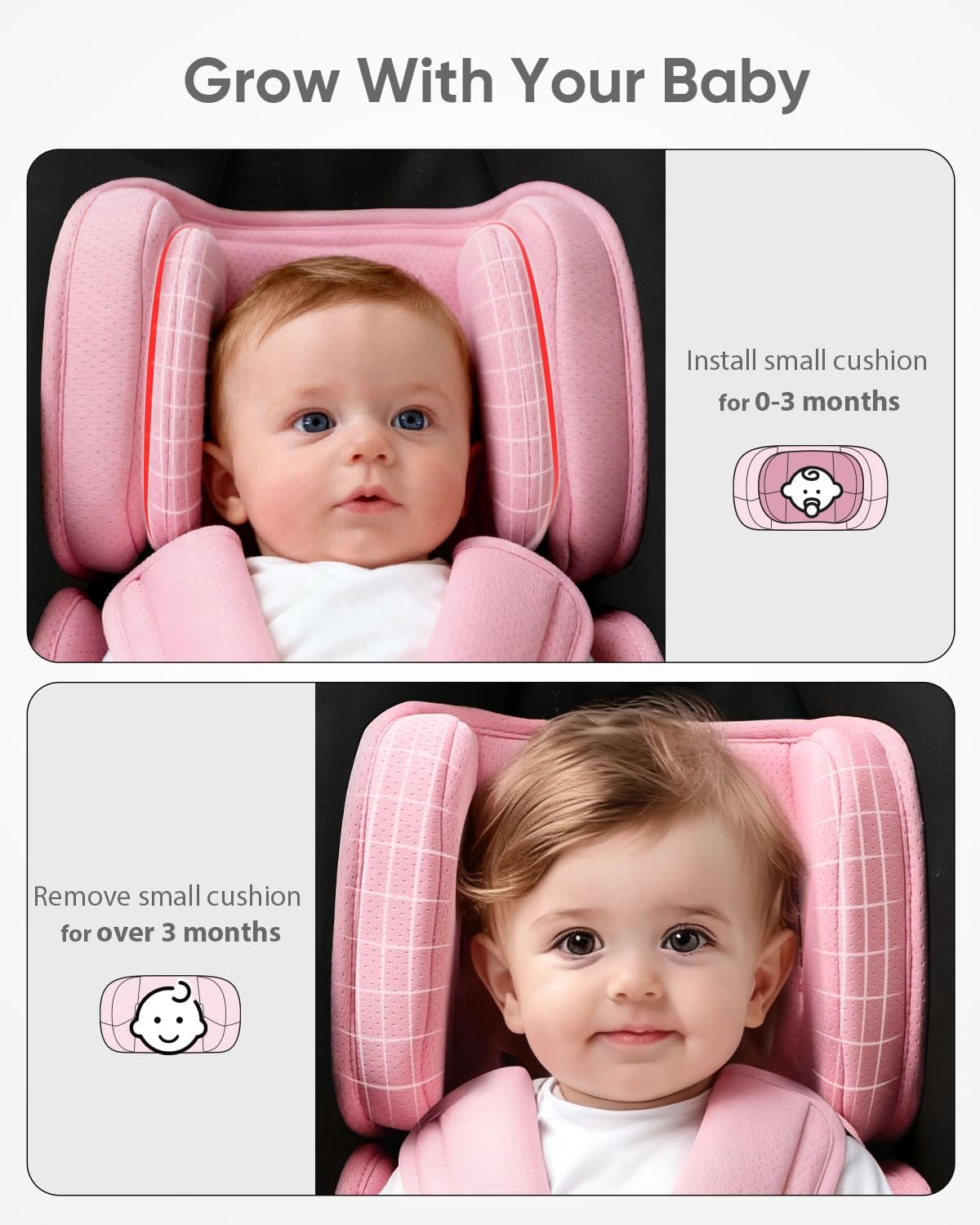 Pink Infant Car Seat Insert R17648