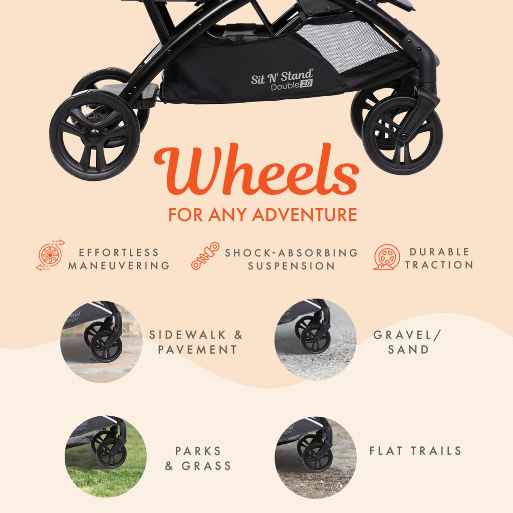 Double Stroller & 2 Car Seats R7137