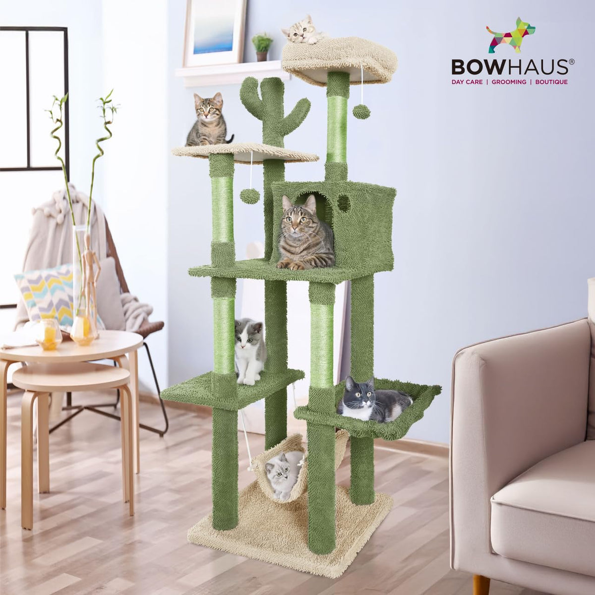 70-Inch Multi-Level Cat Tree with Plush Perch S1027