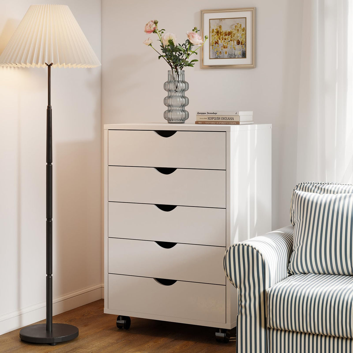 5 Drawer Wooden Dresser T822