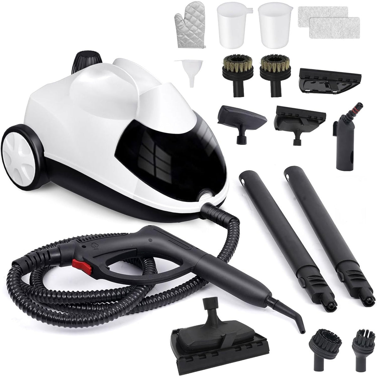 1.5L 6-in-1 Steam Cleaner with 8 Accessories A66172