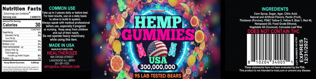 Hemp Gummies 95 Count R24065
