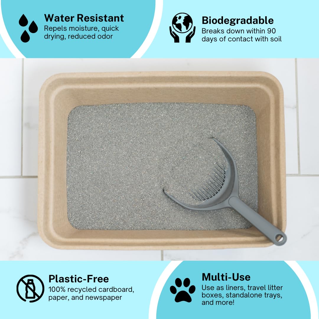 Disposable Litter Boxes 4-Pack D4542