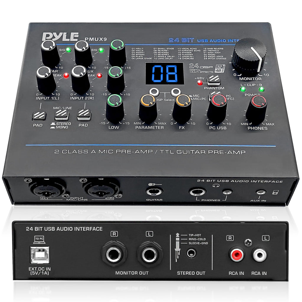 USB Audio Interface with Digital Effects and Phantom Power Z3219