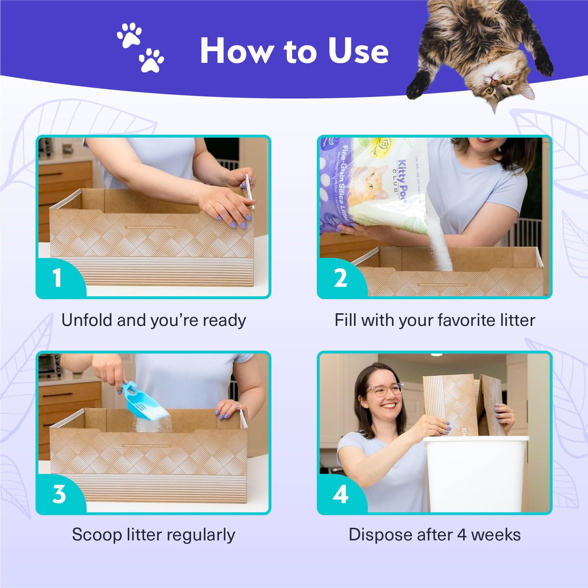 Disposable Cat Litter Box 2-Pack Y670310