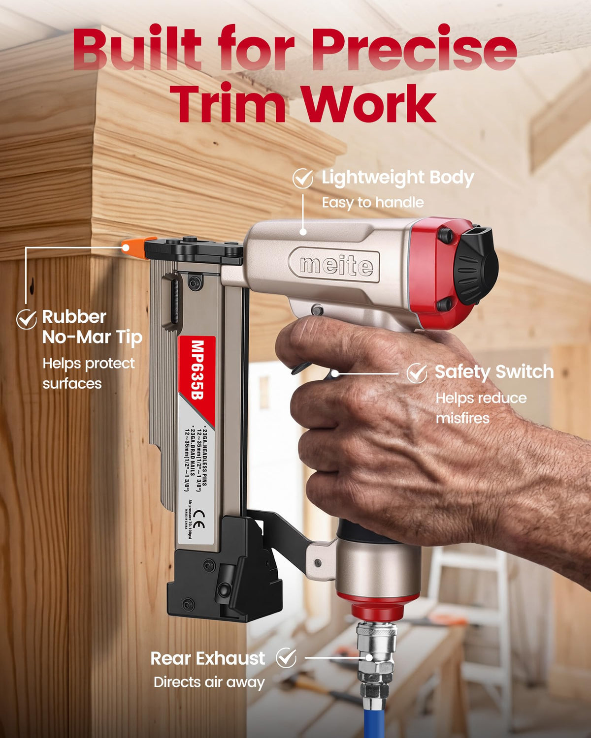 23 Gauge Pneumatic Headless Pin Nailer S804984