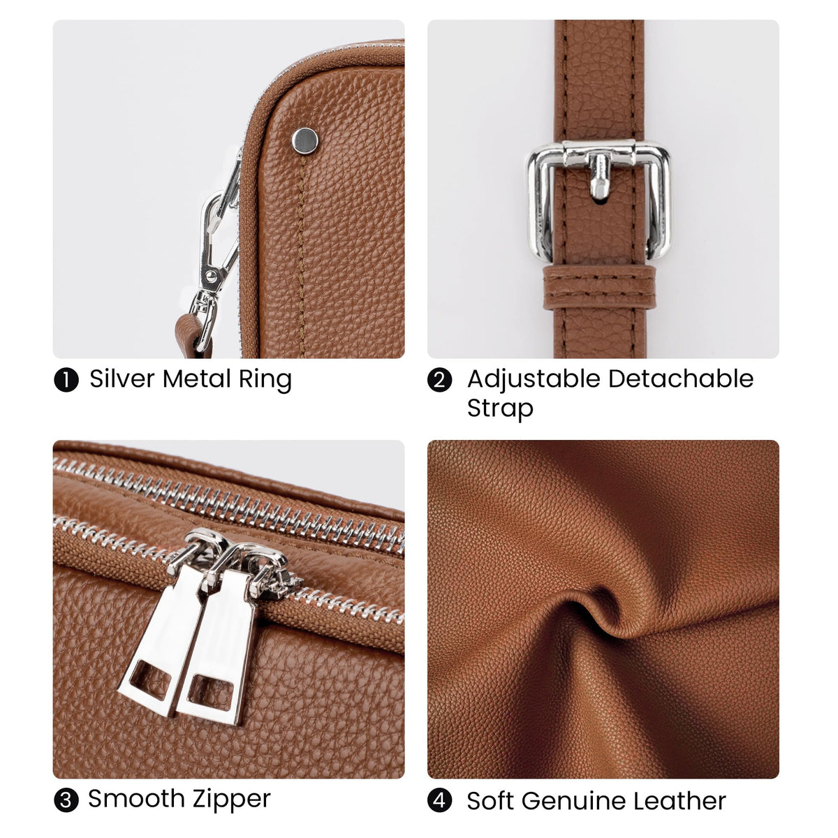 Genuine Leather Crossbody Bags F835