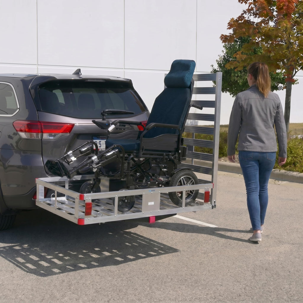 50" Aluminum Wheelchair Carrier with Ramp C1069