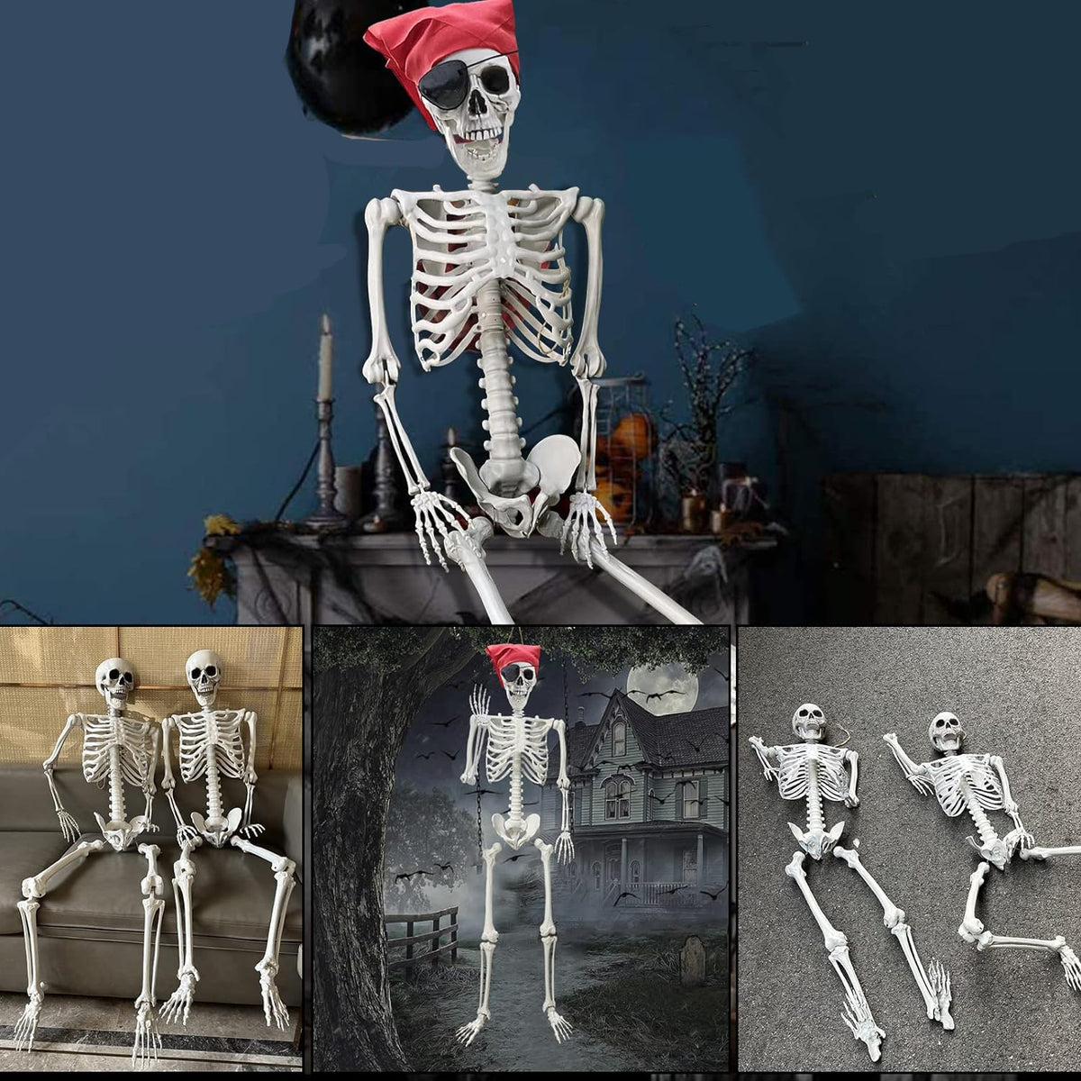 Life Size Skeleton with Posable Joints S7516