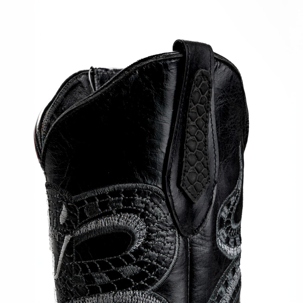 Python Leather Print Western Boots L84460