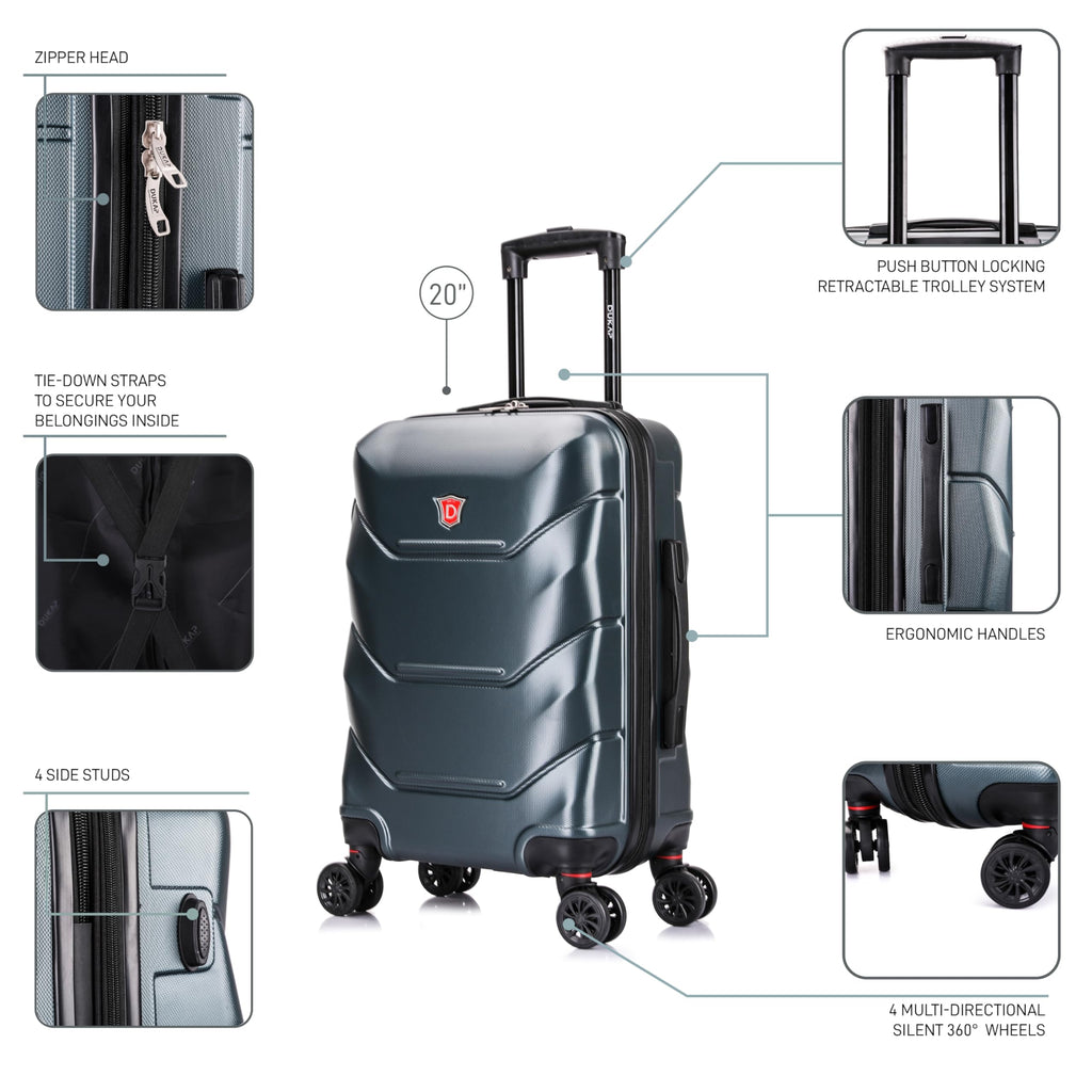 20-Inch Carry-On Hardside Spinner Luggage Green P86367