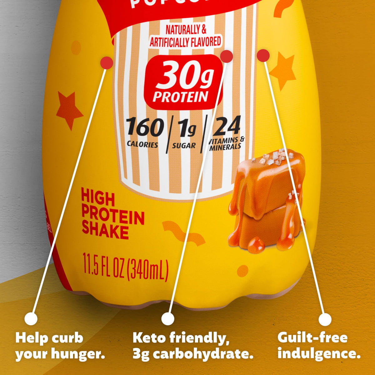 Salted Caramel Popcorn 30g Shake 12 Pack T651828