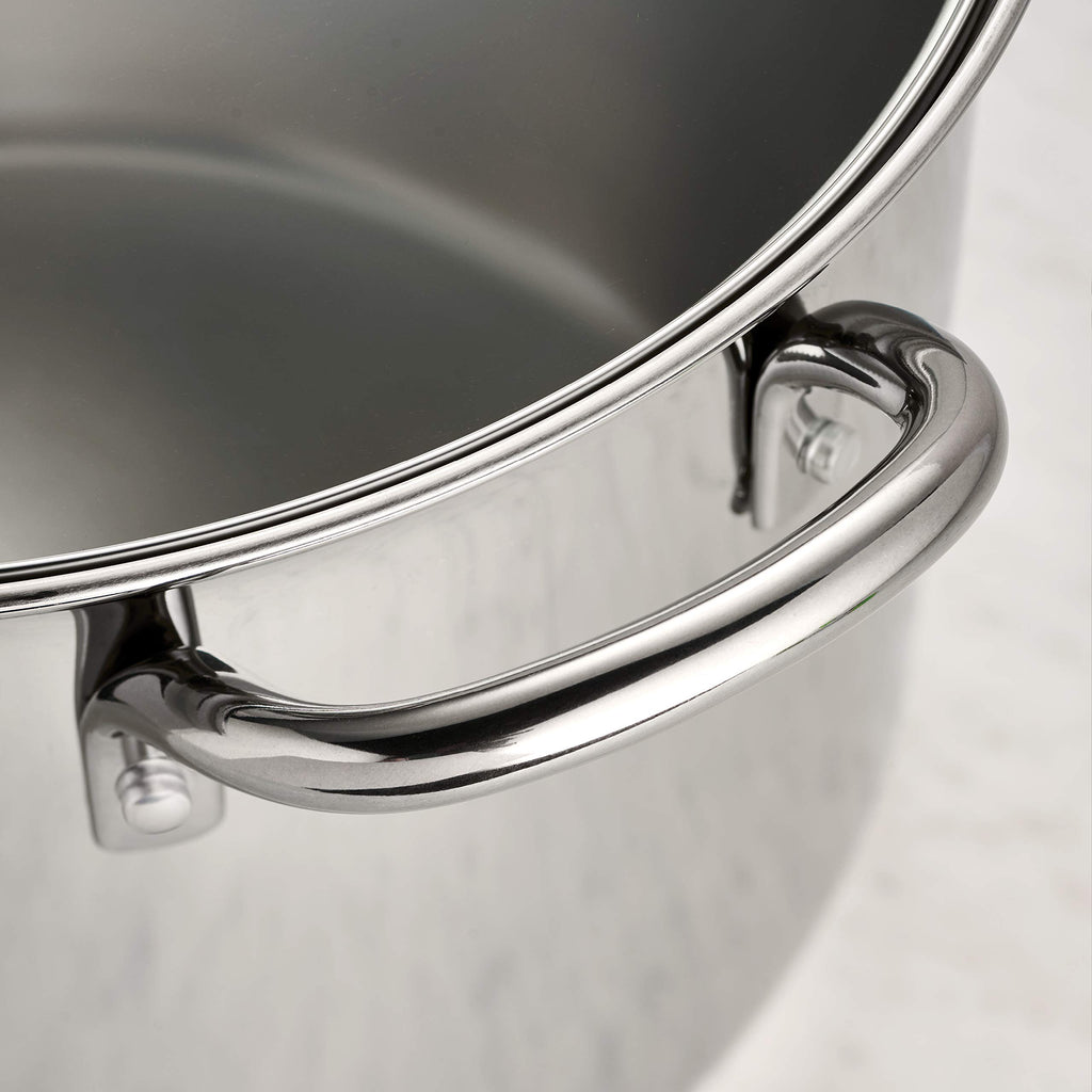 16-Quart Stainless Steel Stock Pot with Lid Y241986