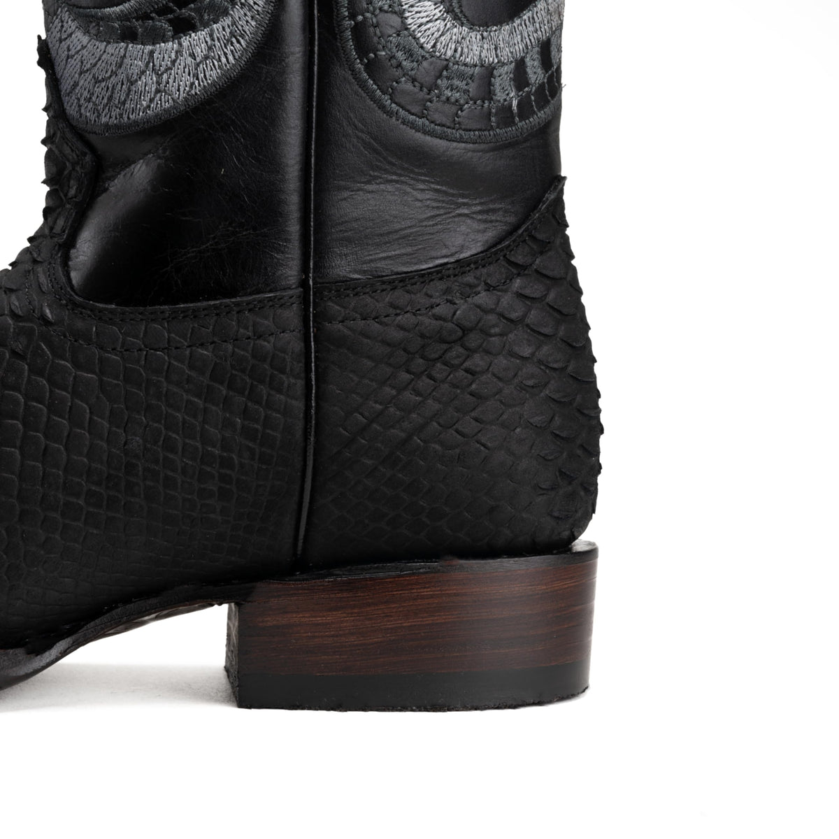 Python Leather Print Western Boots L84460