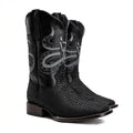 Python Leather Print Western Boots L84460