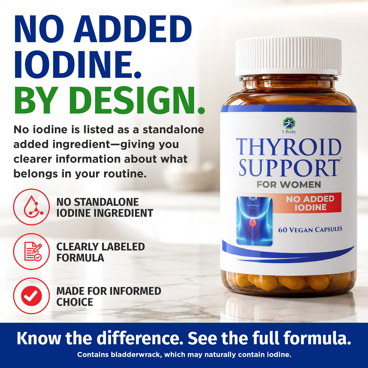 60 Vegan Thyroid Support Capsules K531