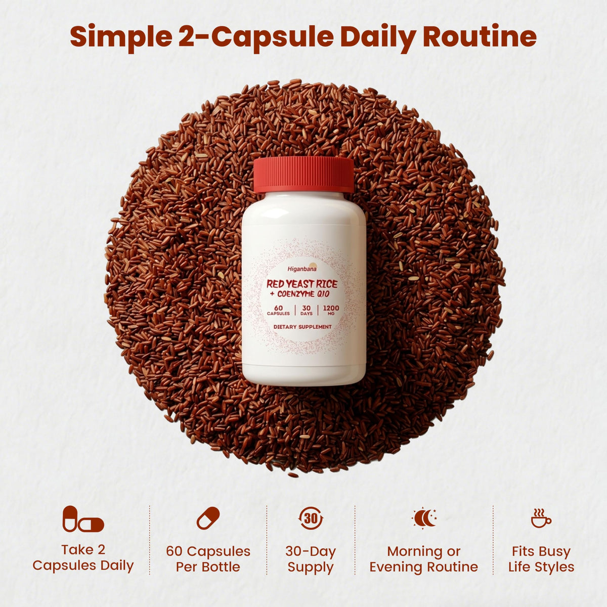 Red Yeast Rice CoQ10 Citrus Bergamot 60 Capsules M69083