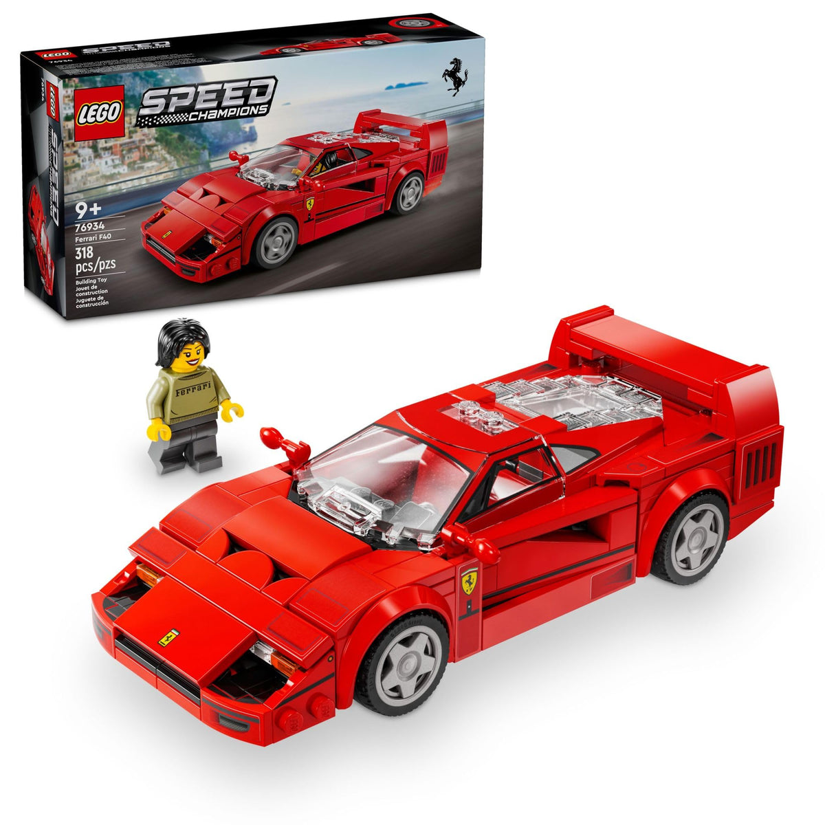 Toy Car Model Building Set with Driver Minifigure L126