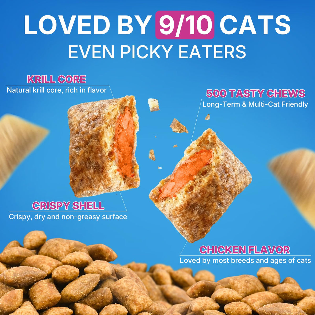 Cat Hairball Support Chews 500 Chews E415501