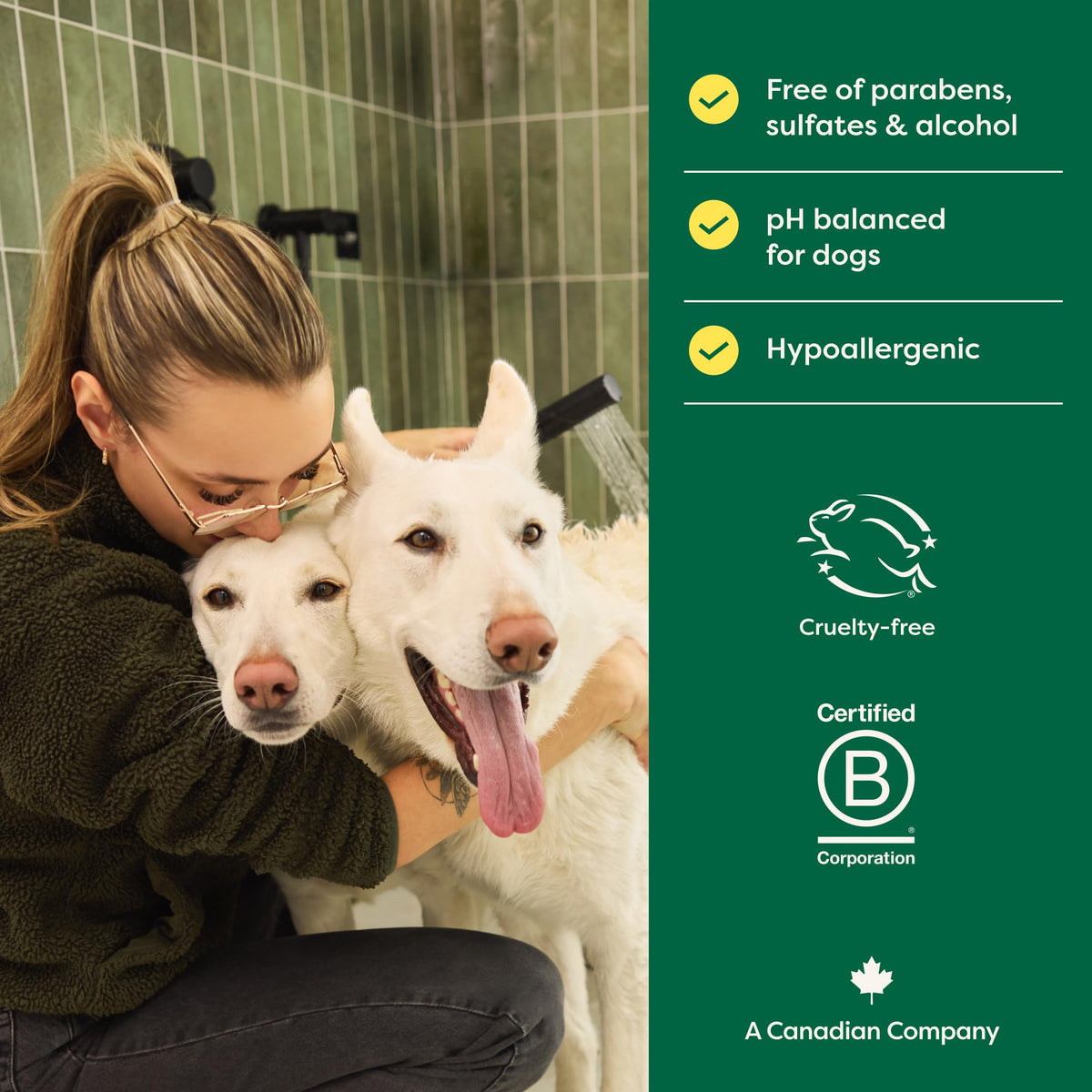 Hypoallergenic Dog Shampoo & Conditioner, 16 oz J25217