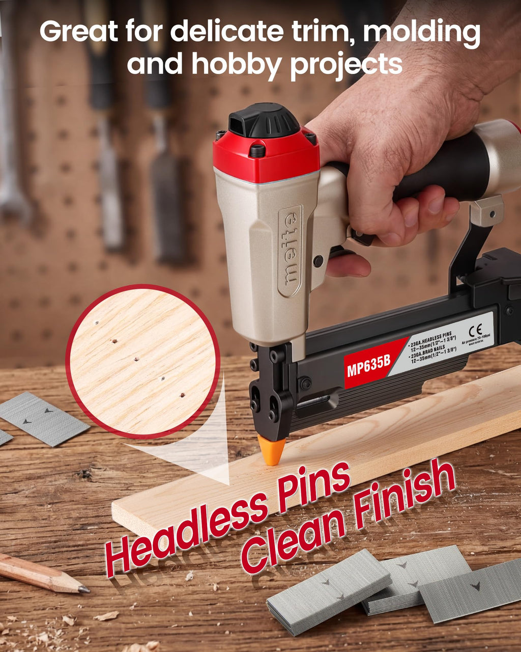 23 Gauge Pneumatic Headless Pin Nailer S804984