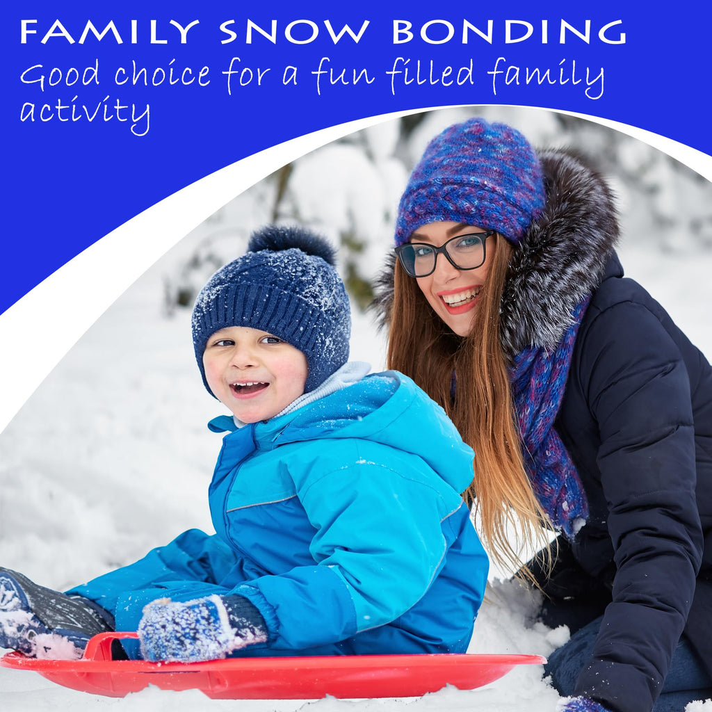 Heavy-Duty Cold Resistant Plastic Snow Sled with Handles P179723