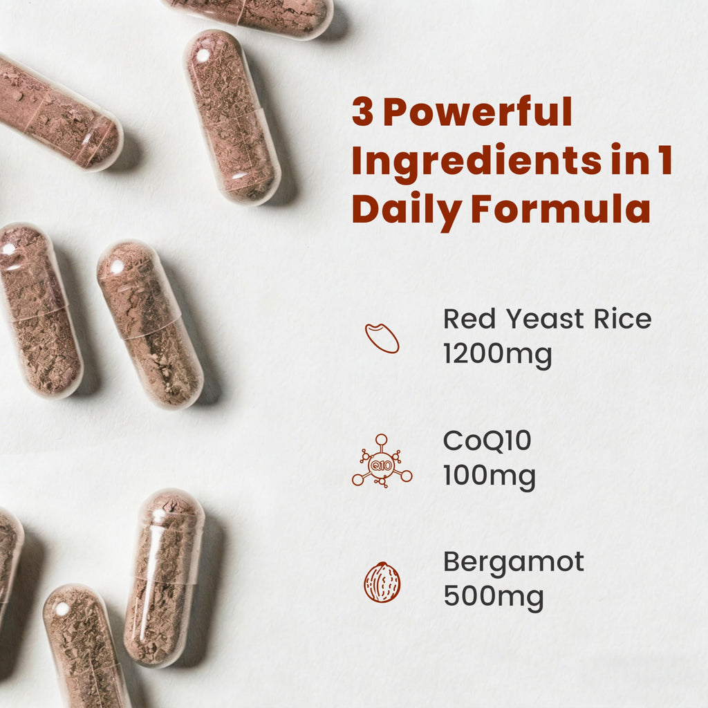 Red Yeast Rice CoQ10 Citrus Bergamot 60 Capsules M69083