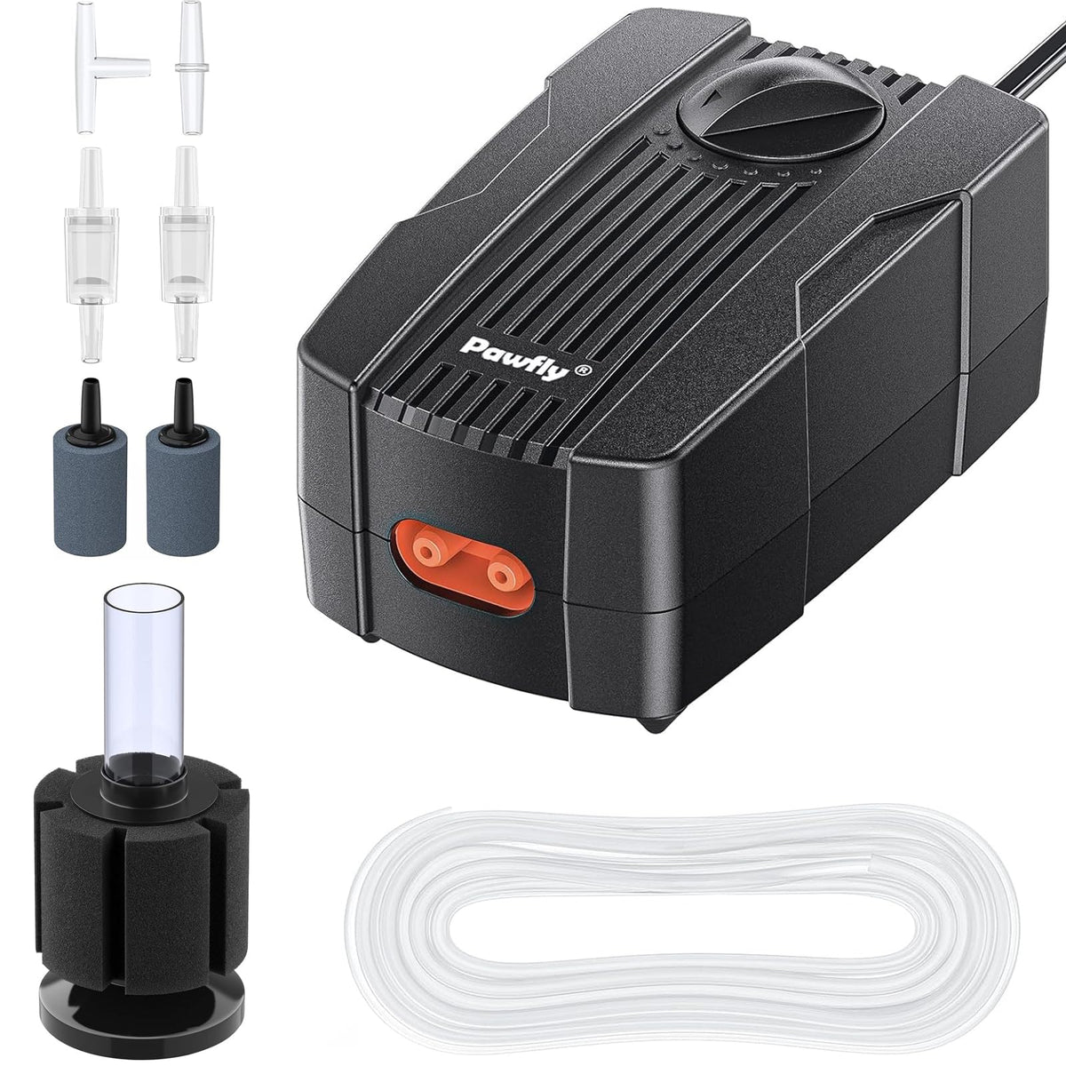 50 GPH Aquarium Air Pump with Airline Tubing J397