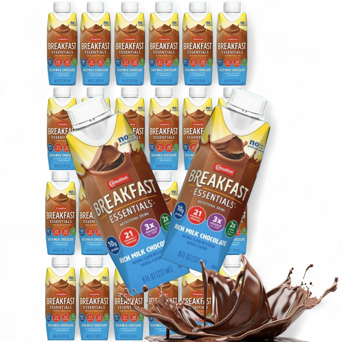 High-Protein Nutritional Shakes Milk Chocolate 8 fl oz 24 Ct M3642