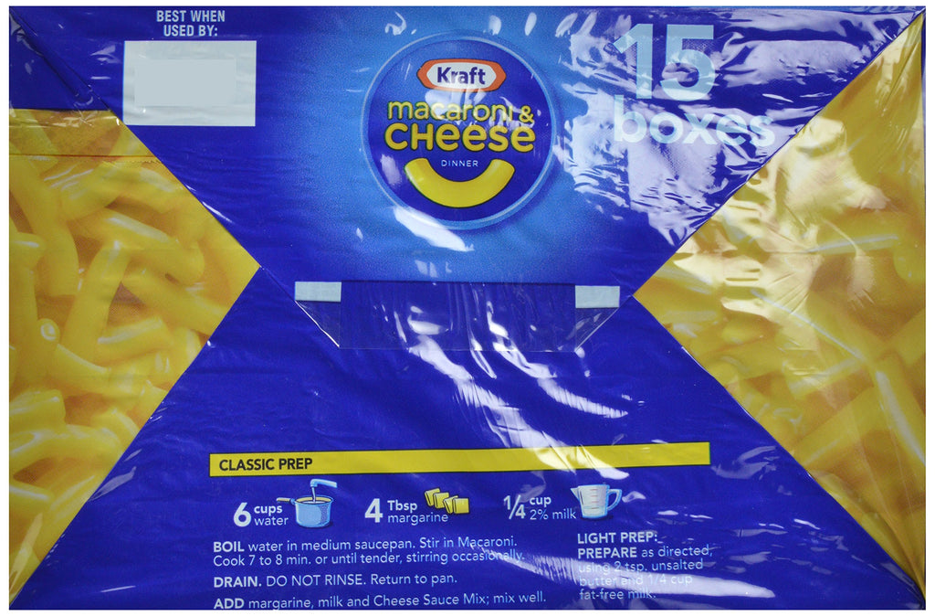 Macaroni & Cheese Dinner 7.25 oz 15 Pack H938