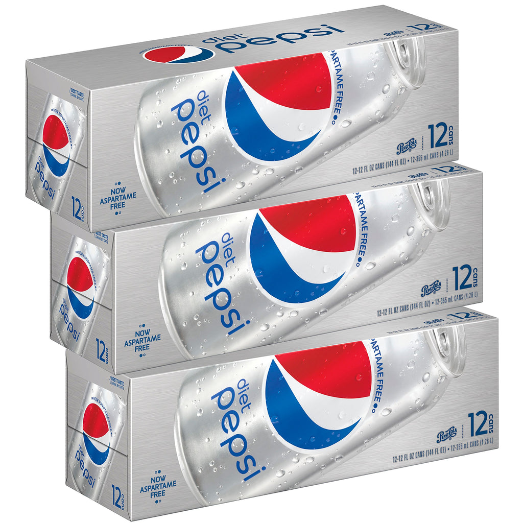 Diet Pepsi Soda 12 fl oz 36 Cans F456