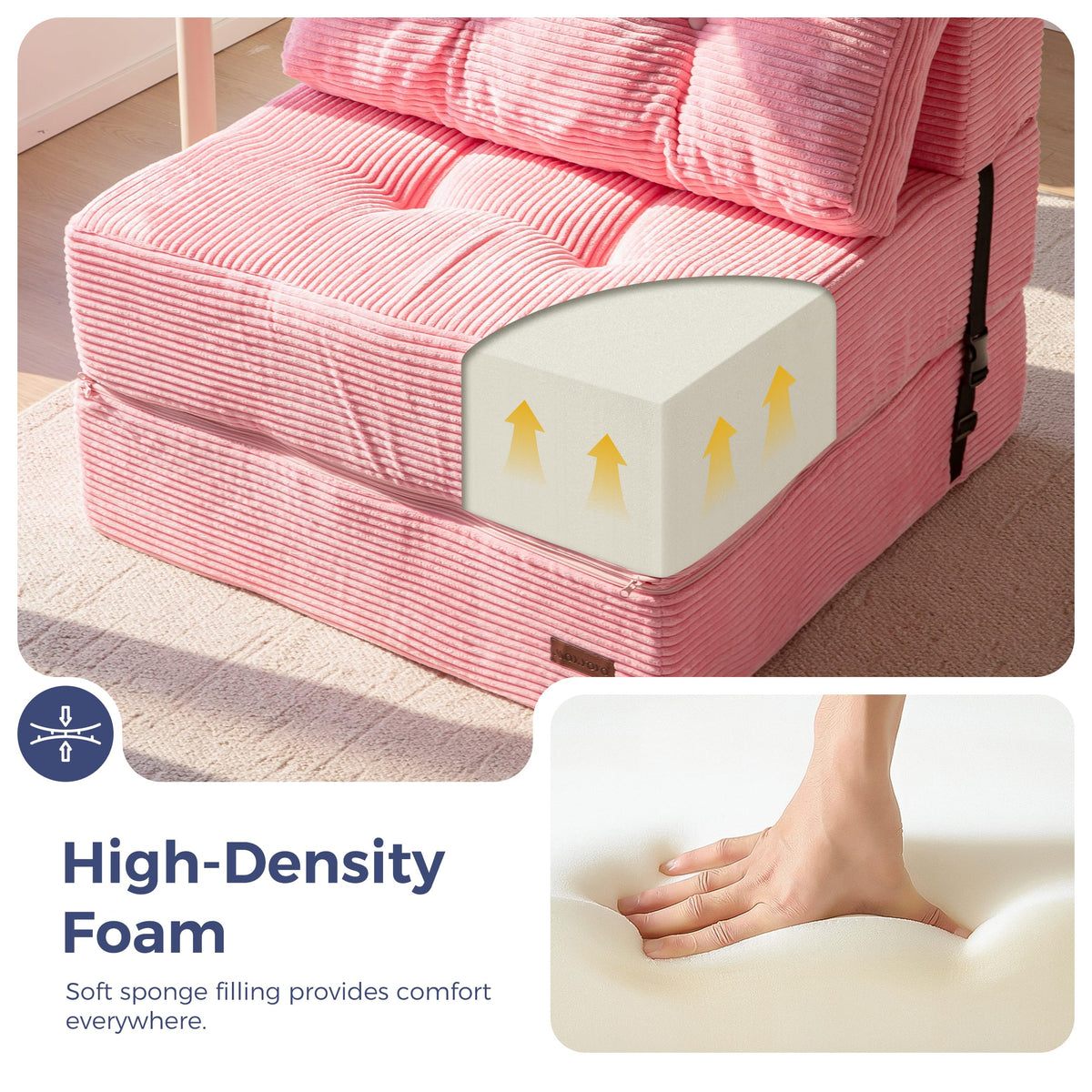 Folding Sofa Bed with Pillow B12440
