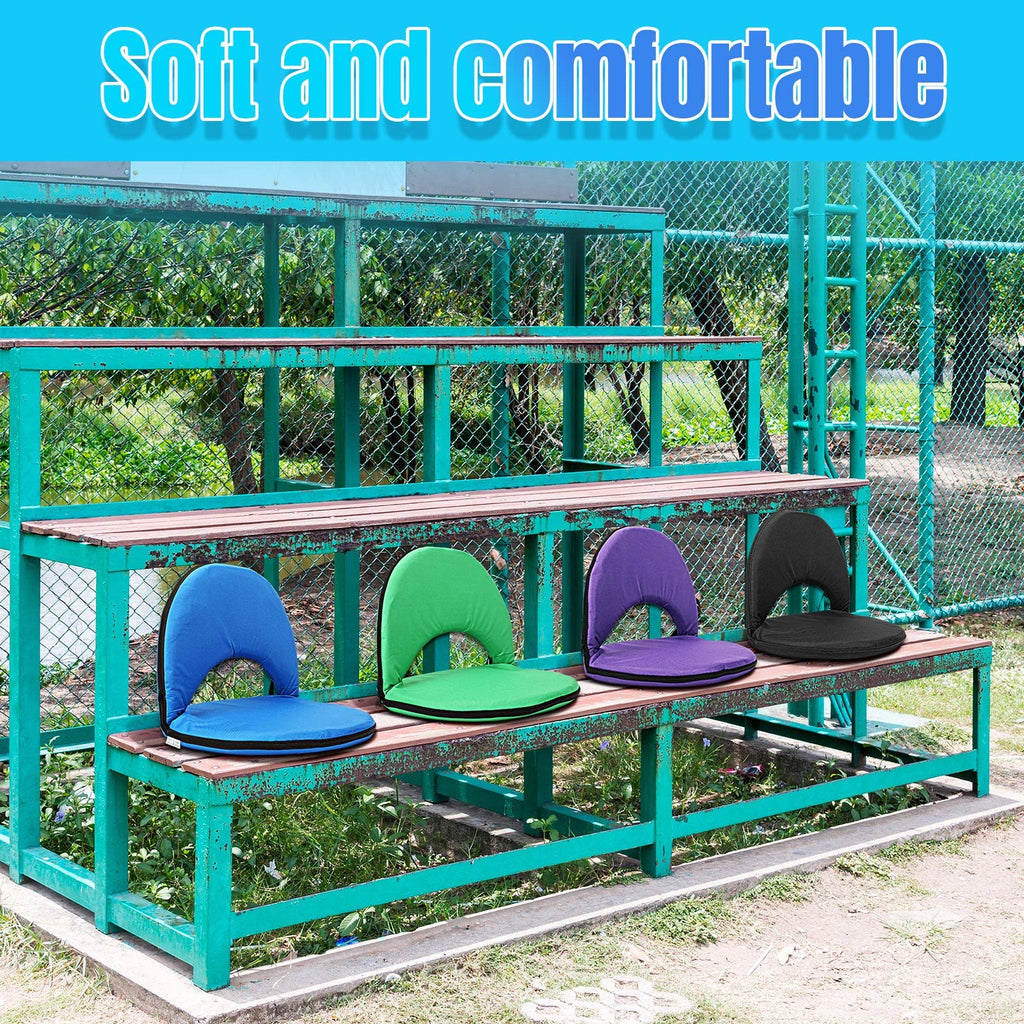 4 Pcs Stadium Seats with Back Support J916685